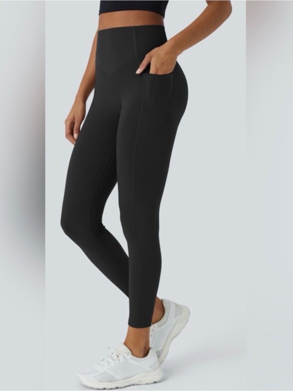 HALARA Black High-Waist Pocket Leggings